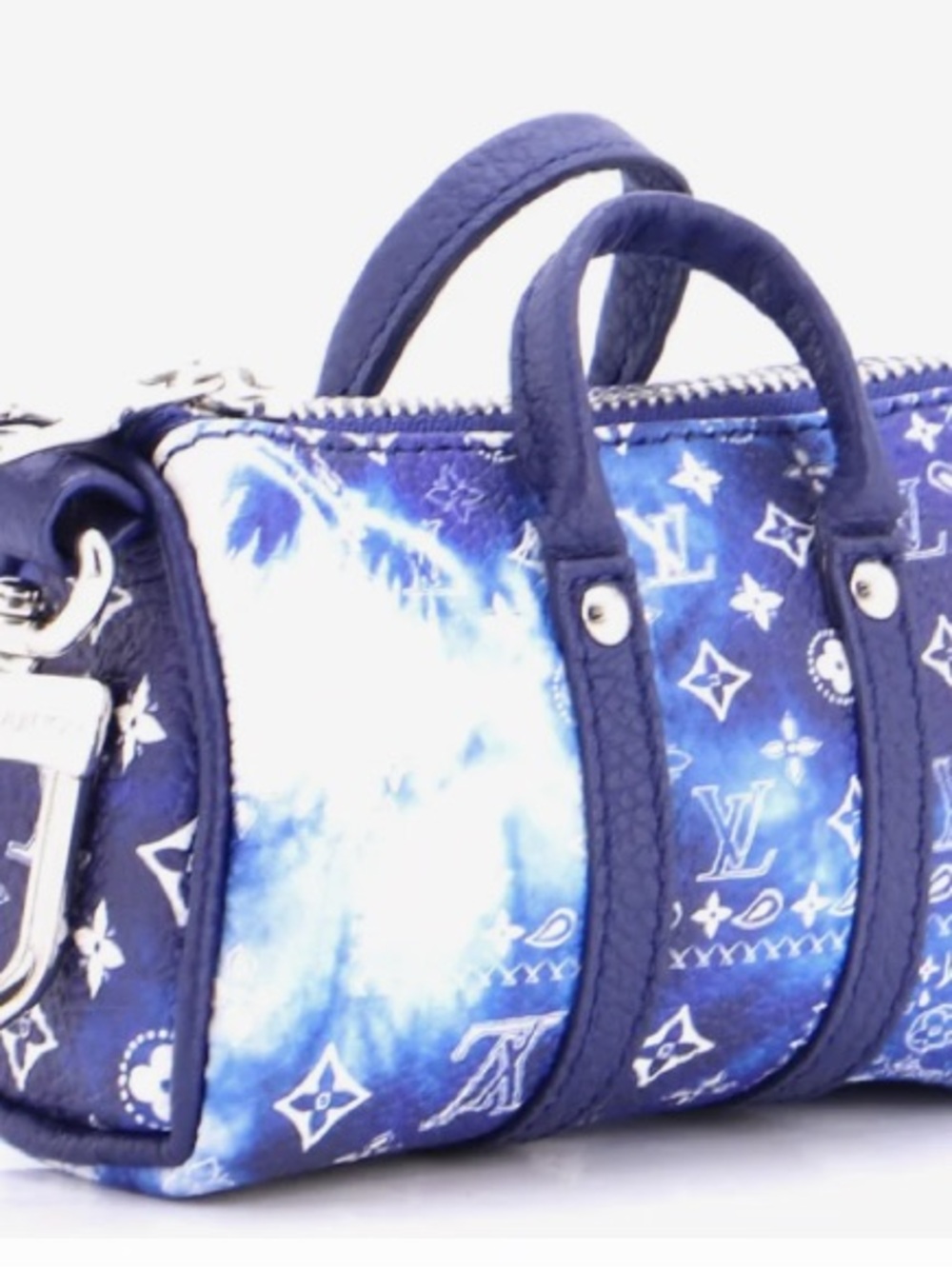 EUC* Louis Vuitton Keepall Bag Charm in Ltd. Ed. “Blue Bandana **PRESALE LISTING